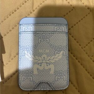 MCM Lauretos Himmel N/S Card Case Ancient Blue